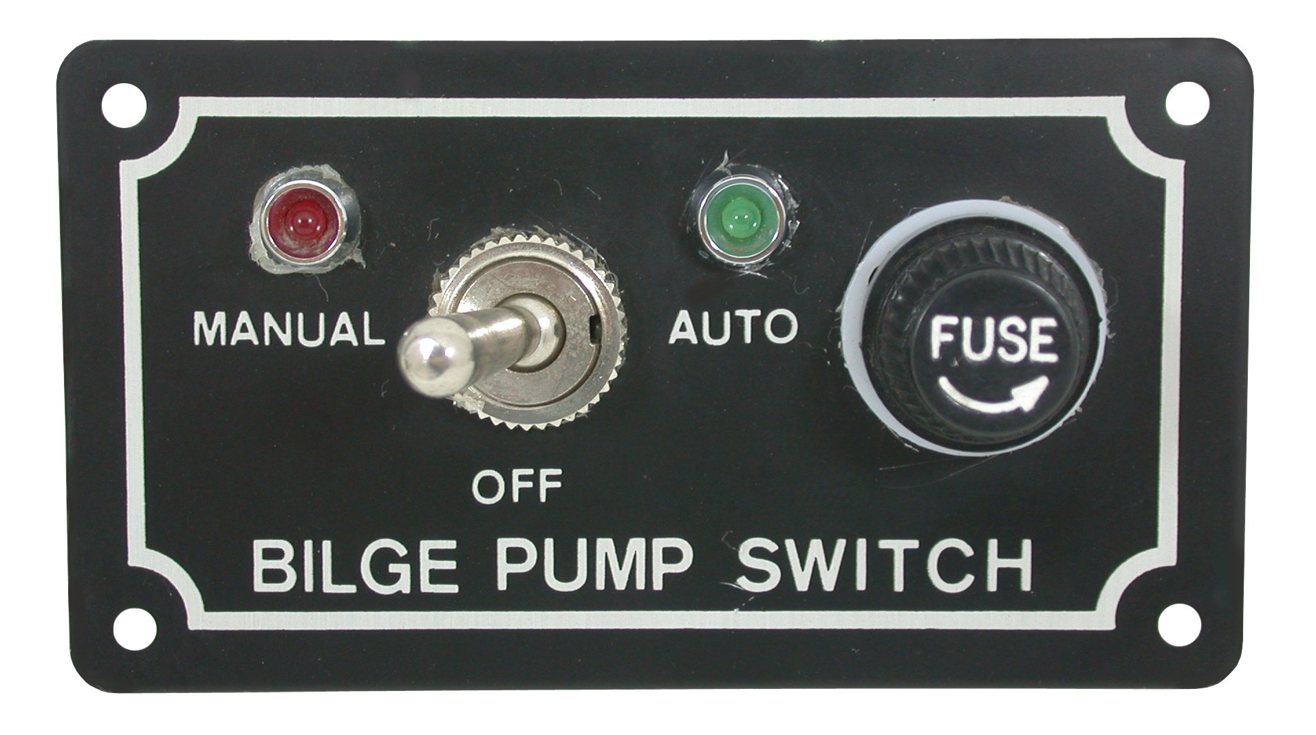12v Black Narrow Boat Bilge Pump Led Fused Switch For Boat Yacht Ship
